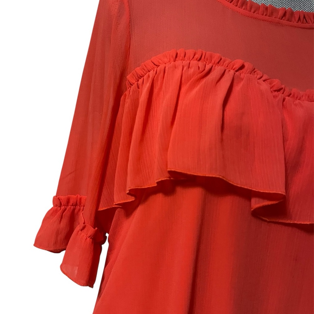 Kensie Ruffle Dress - Picture 3 of 9